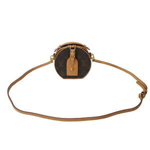 Louis Vuitton Boite Chapeau Shoulder Bag Monogram Canvas Natural Leather